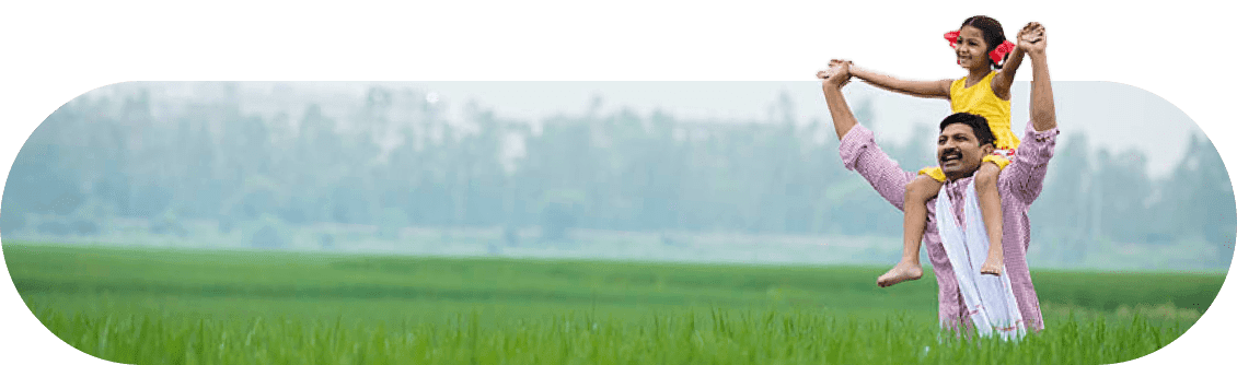 Farmer with girl